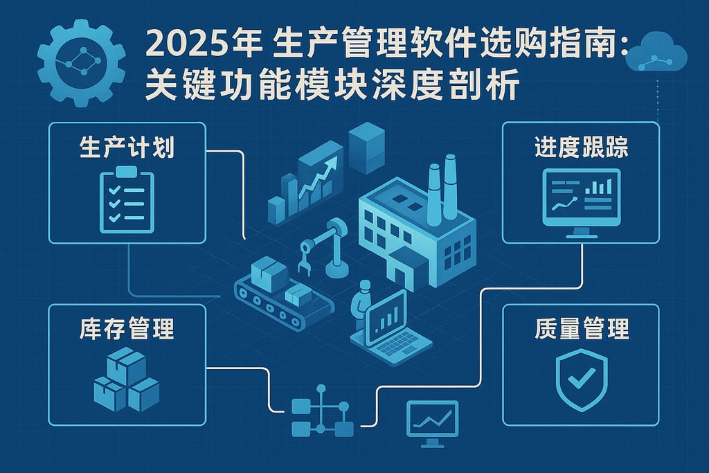 2025 年生产管理软件选购指南：关键功能模块深度剖析